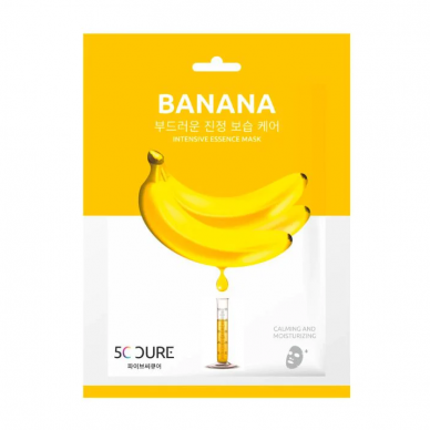 5C Cure sheet face mask with banana extract, 1 pc