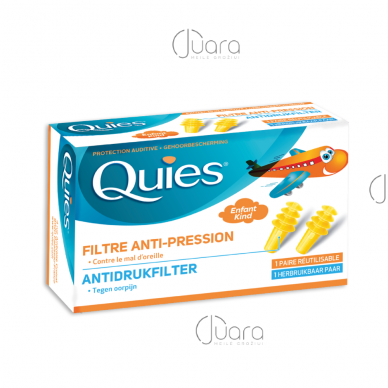 QUIES protective earplugs for flights for children, 1 pair