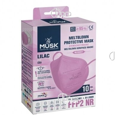 Protective respirator, FFP2 (Lilac), 10 pcs