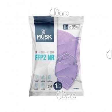 Респиратор защитный, FFP2 (Lilac), 1шт 1