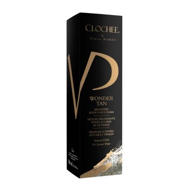 CLOCHEE Wonder Tan savaiminio bronzinio įdegio putos kūnui ir veidui, 50ml 1