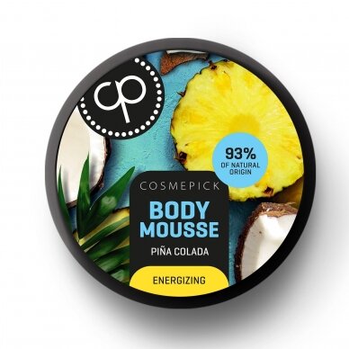 Cosmepick energizing body cream/foam "Pina Kolada" scent, 200 ml 1