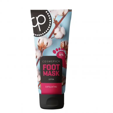 Cosmepick exfoliating foot mask with 50% urea, 80 ml