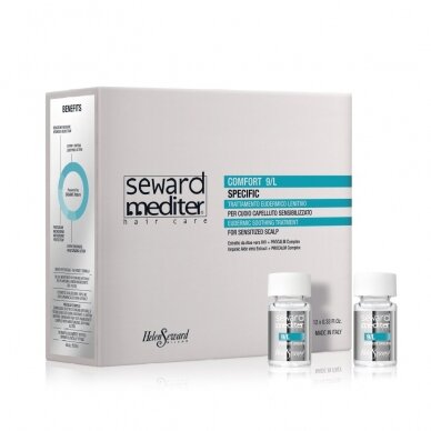 Helen Seward Mediter Comfort 9/L raminamasis losjonas jautriai galvos odai, 12*10 ml