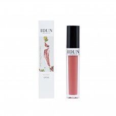 IDUN Minerals lūpų blizgis kreminės persikų spalvos, Anna Nr. 6013, 8 ml (Pakuotės dizaino keitimasis)