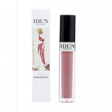 IDUN Minerals lūpų blizgis rudai rausvos spalvos, Josephine Nr. 6006, 6 ml (Pakuotės dizaino keitimasis)