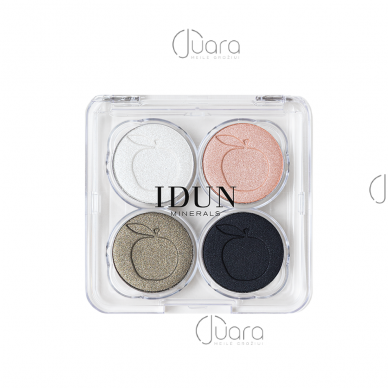 IDUN Minerals 4-цветные тени для век Vitsippa no. 4406, 4г 3