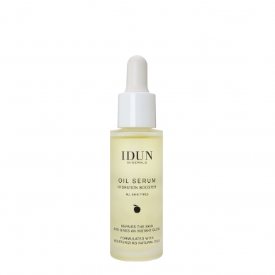 IDUN Minerals moisturizing oil face serum with natural oils, for all skin types, 30 ml