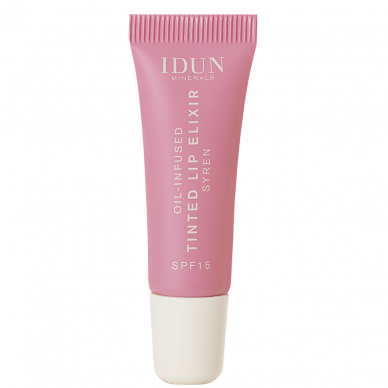 IDUN Minerals tonējoša lūpu eļļa-eliksīrs Syren, 8 ml (pelnu rozes krāsa - Mauve Pink)