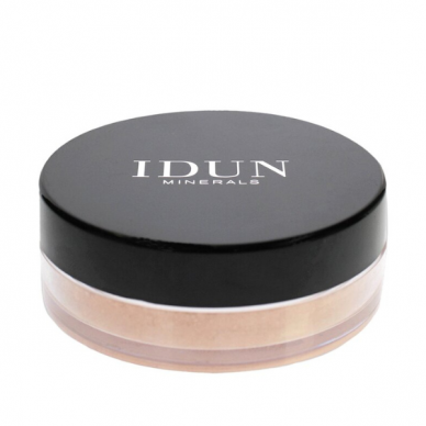 IDUN Minerals loose make-up tonālais krēms Embla nr. 1045 (warm medium dark), 7 g 3