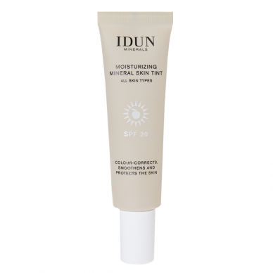 IDUN Minerals drėkinamasis veido kremas su atspalviu SPF 30, Light Neutral Nr. 1417, 27 ml (šviesus, neutralus atspalvis)