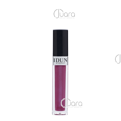 IDUN Minerals lūpų blizgis purpurinės spalvos, Violetta Nr. 6005, 6 ml (Pakuotės dizaino keitimasis)