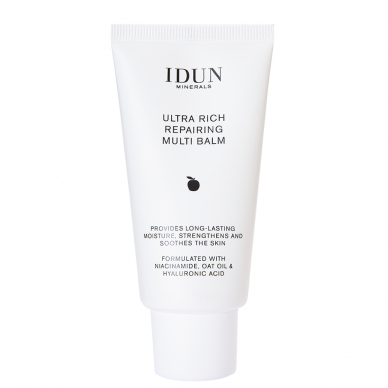 IDUN Minerals extra intensive moisturizing restorative face balm with niacinamide, hyaluronic acid and oat oil, 50 ml