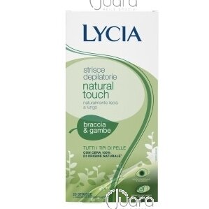 Lycia Natural Touch depilatory wax strips for hands and feet (all skin types), 20 pcs (Damaged packaging)