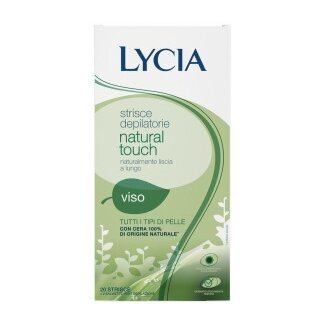 Lycia Natural Touch depiliacinės vaško juostelės veidui (visų tipų odai), 20vnt