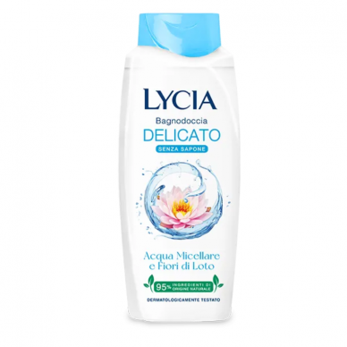 Lycia dušo želė/vonios putos "Delicate" su lotosų žiedų ekstraktu, 750ml