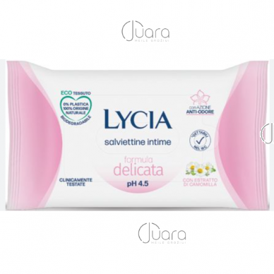 Lycia intimate hygiene wipes Delicacy with chamomile extract, 12 pcs