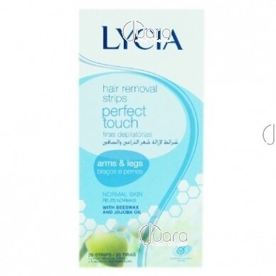 Lycia Perfect Touch depilatory wax strips for hands and feet (normal skin), 20 units