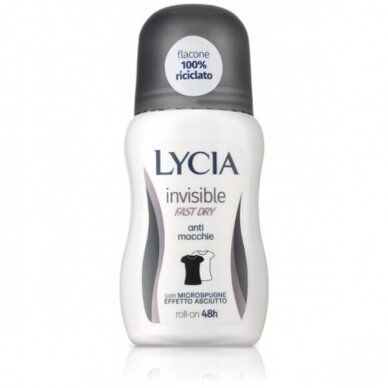 LYCIA rullējamais dezodorants "Invisible fast dry", 50ml