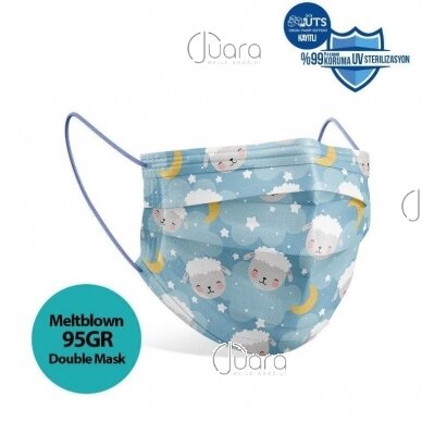 Medical face mask for children, one size SHEEPS (10 pcs.)