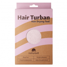 Mikropluošto plaukų rankšluostukas (turbanas), rožinės spalvos, 1vnt