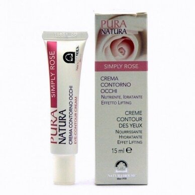 Natura House nourishing, moisturizing eye cream with rose extract, 15 ml