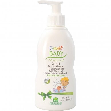 Natura House Cucciolo gentle cleanser for children with wheat germ and honey proteins, 300ml