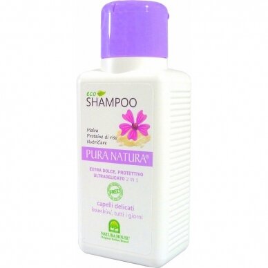 Natura House švelnus šampūnas jautriai galvos odai ir vaikams, 250ml |  Juara: kosmetika | natūrali kosmetika | ekologiška kosmetika | plaukų  priežiūra | šampūnai | sausas šampūnas | šampūnas nuo pleiskanų |