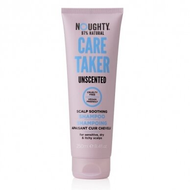 Noughty Care Taker unscented soothing shampoo for sensitive scalp with oat extracts and bisabolol, 250 ml