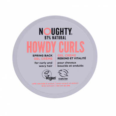 Noughty Howdy Curls vidutinio stiprumo formavimo gelis-kremas garbanotiems ar banguotiems plaukams, 200ml