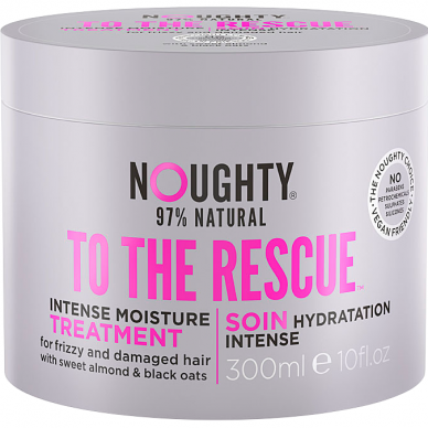 Noughty To The Rescue intensive moisturizing mask for dry, damaged hair with sweet almond oil and black oat extracts, 300 ml