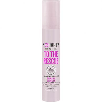 Noughty To The Rescue serums sausiem, bojātiem matiem ar saldo mandeļu un argana eļļām, 75 ml