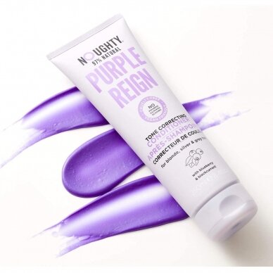 Noughty Purple Reign yellow hair tone correcting conditioner with blueberry and blackcurrant extracts, 250 ml 1