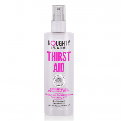 Noughty Thirst Aid purškiamas drėkinamasis kondicionierius sausiems, pažeistiems plaukams su saldžiųjų migdolų ir arganų aliejais, 200 ml