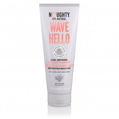 Noughty Wave Hello conditioner for curly and wavy hair with avocado oil and seaweed extracts