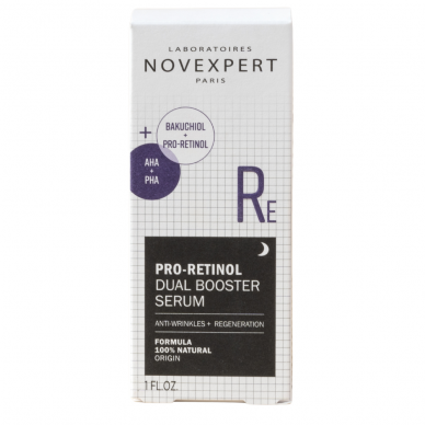 NOVEXPERT dual action serum with bacuchiol, pro-retinol and 10% AHA, PHA acids, 30ml