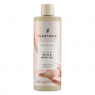 Plantopia Relax & Calm Relaksējoša vannas un ķermeņa eļļa ar kurkumu un piparmētru, 100 ml