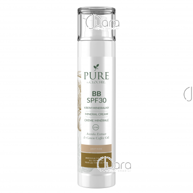 PURE BY CLOCHEE BB mineralinis kremas su SPF 30, 50ml (šviesus atspalvis)