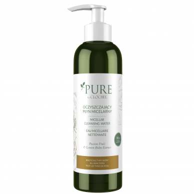 Pure by Clochee attīrošs micelārais ūdens sejai, 200ml (Īss derīguma termiņš)