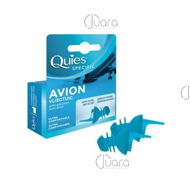 QUIES Specific protective earplugs for flights, 1 pair