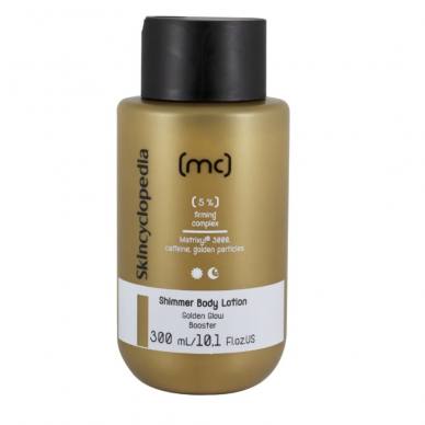 Skincyclopedia Brightening Body Lotion with 5% Firming Complex, Matrixyl®3000 Complex, Caffeine, Squalene and Gold Particles, 300ml