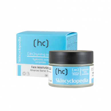 Skincyclopedia moisturizing face cream with 20% moisturizing complex, hyaluronic acid, ceramides and niacinamide, 50ml