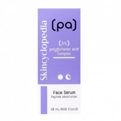 Skincyclopedia moisturizing face serum with 3% polyglutamic acid complex, 30ml 1