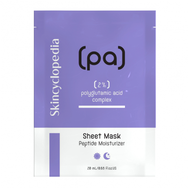 Skincyclopedia moisturizing sheet face mask with polyglutamic acid, 1pc