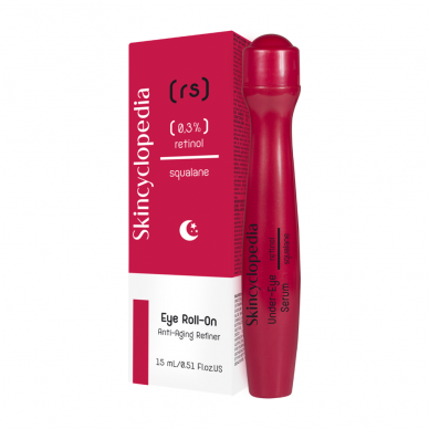 Skincyclopedia anti-wrinkle ball eye serum with retinol and squalene, 15ml