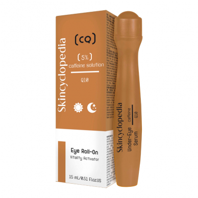 Skincyclopedia roll-on eye serum with caffeine and Q10, 15ml