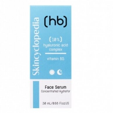 Skincyclopedia veido serumas su 10% Hialurono rūgšties kompleksu ir vit B5, 30ml 1