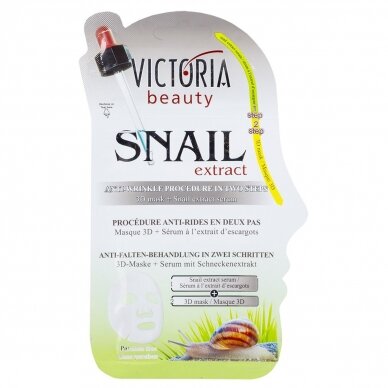 Victoria Beauty Regenerating Multi-Step Facial Kit (1 Sheet + Snail Secretion Serum) (Kopija)