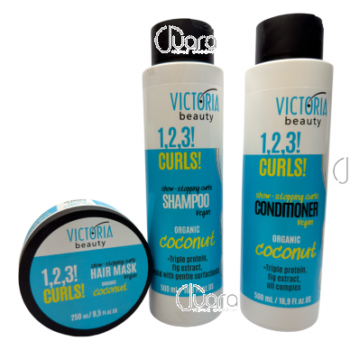 Victoria Beauty 1,2,3! Curls! Garbanotiems plaukams rinkinys