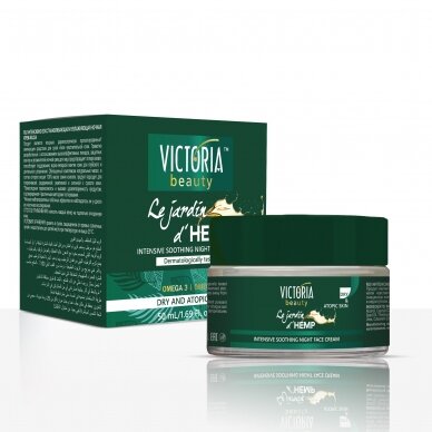 Victoria Beauty Hemp Крем для лица ночной с маслом семян конопли, 50мл